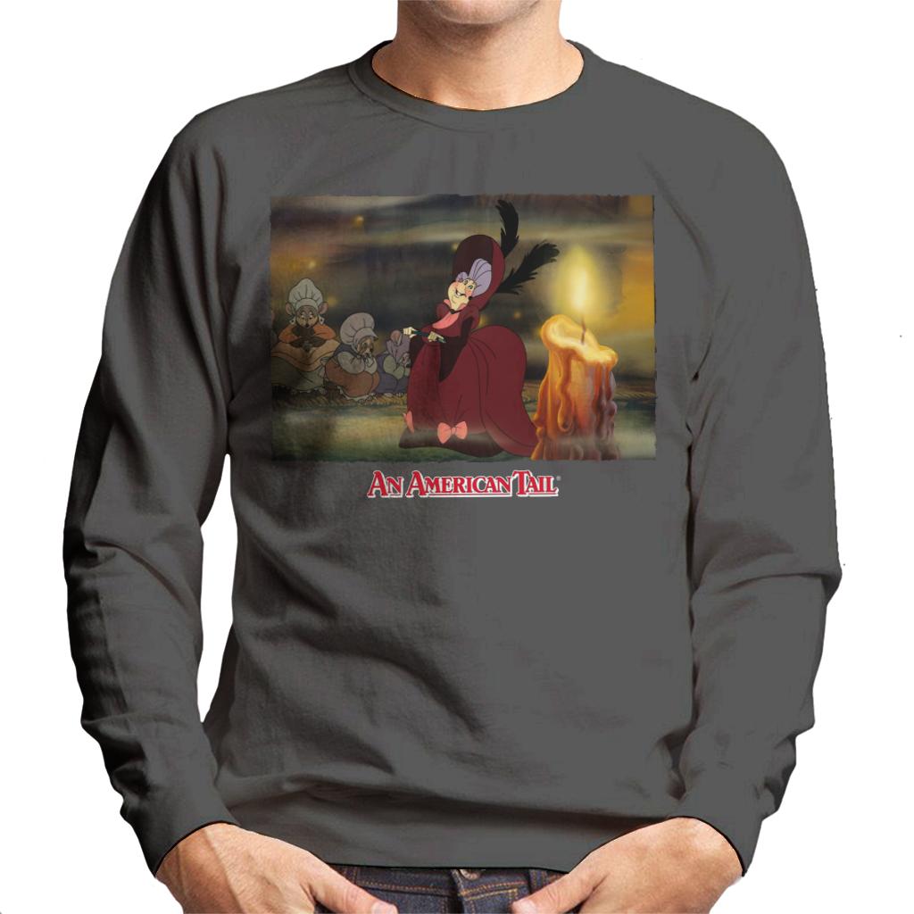 An American Tail Gussie Mausheimer Candle Men's Sweatshirt-ALL + EVERY