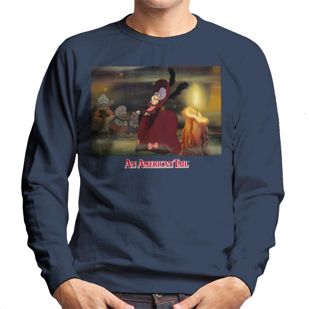 An American Tail Gussie Mausheimer Candle Men's Sweatshirt-ALL + EVERY