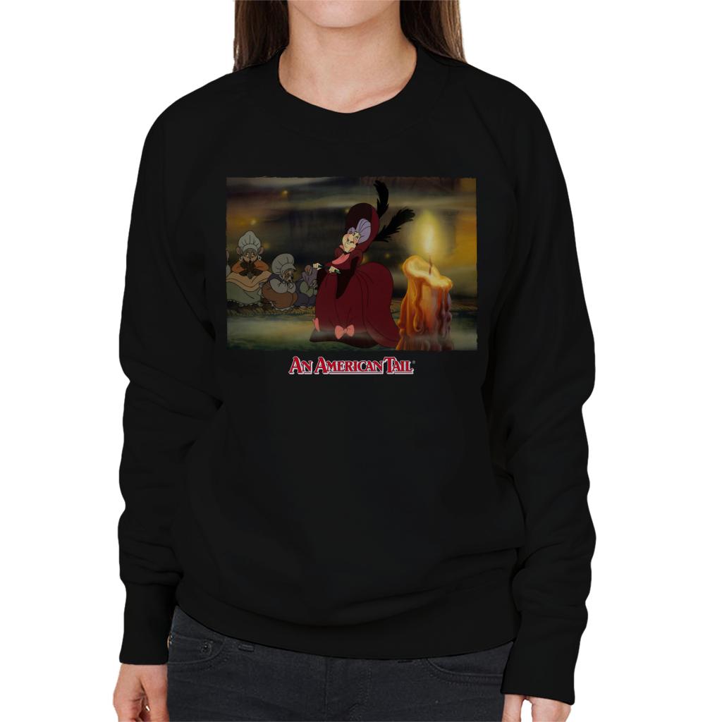 An American Tail Gussie Mausheimer Candle Women's Sweatshirt-ALL + EVERY