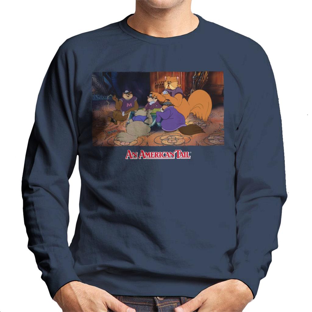 An American Tail Tiger Playing Cards Men's Sweatshirt-ALL + EVERY