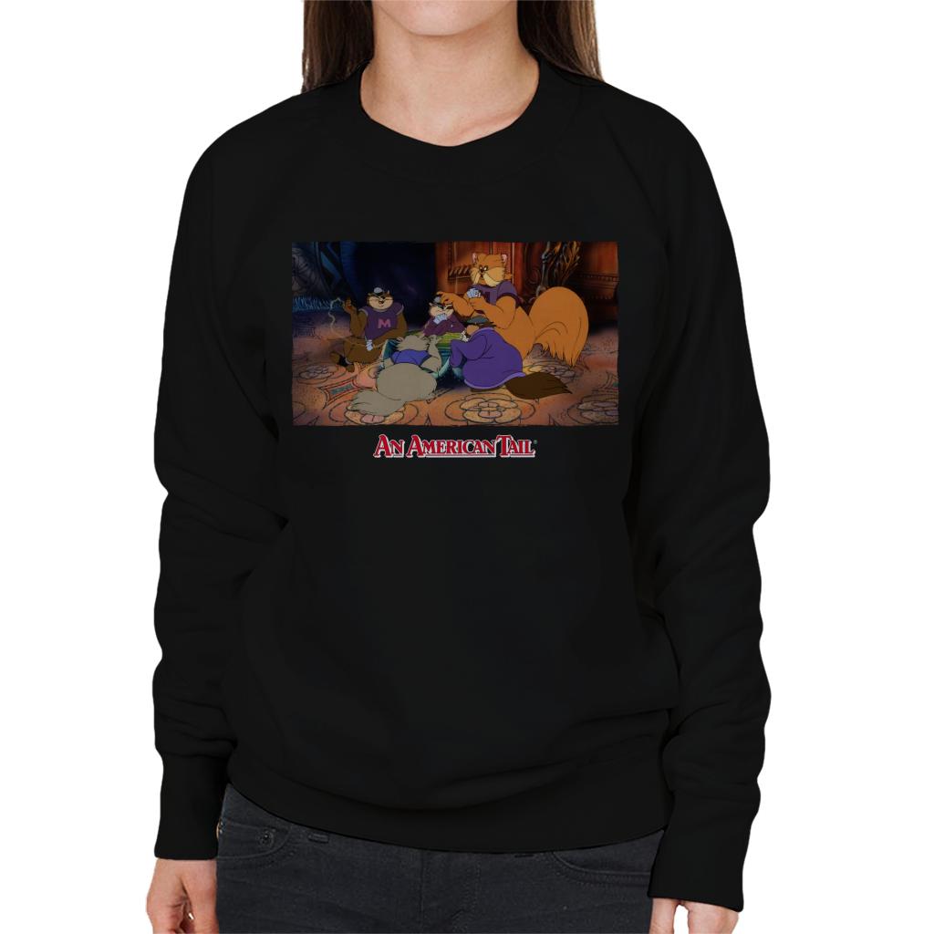 An American Tail Tiger Playing Cards Women's Sweatshirt-ALL + EVERY