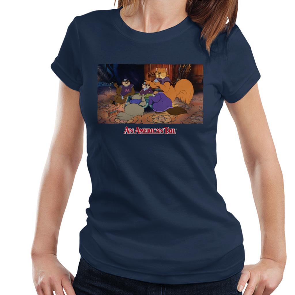 An American Tail Tiger Playing Cards Women's T-Shirt-ALL + EVERY