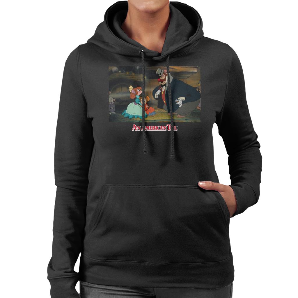 An American Tail Bridget Fieval And Honest John Women's Hooded Sweatshirt-ALL + EVERY