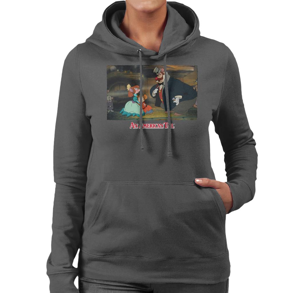 An American Tail Bridget Fieval And Honest John Women's Hooded Sweatshirt-ALL + EVERY