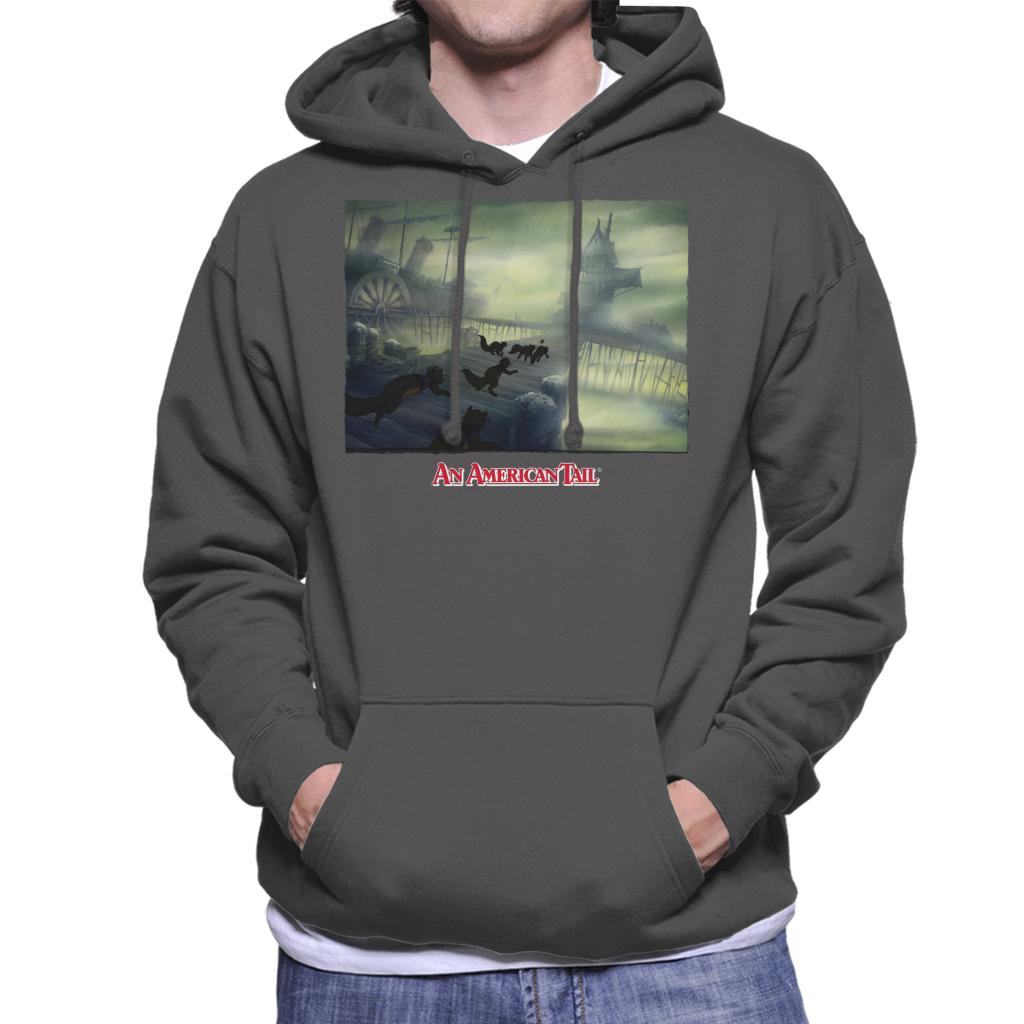 An American Tail Cats Chasing Men's Hooded Sweatshirt-ALL + EVERY