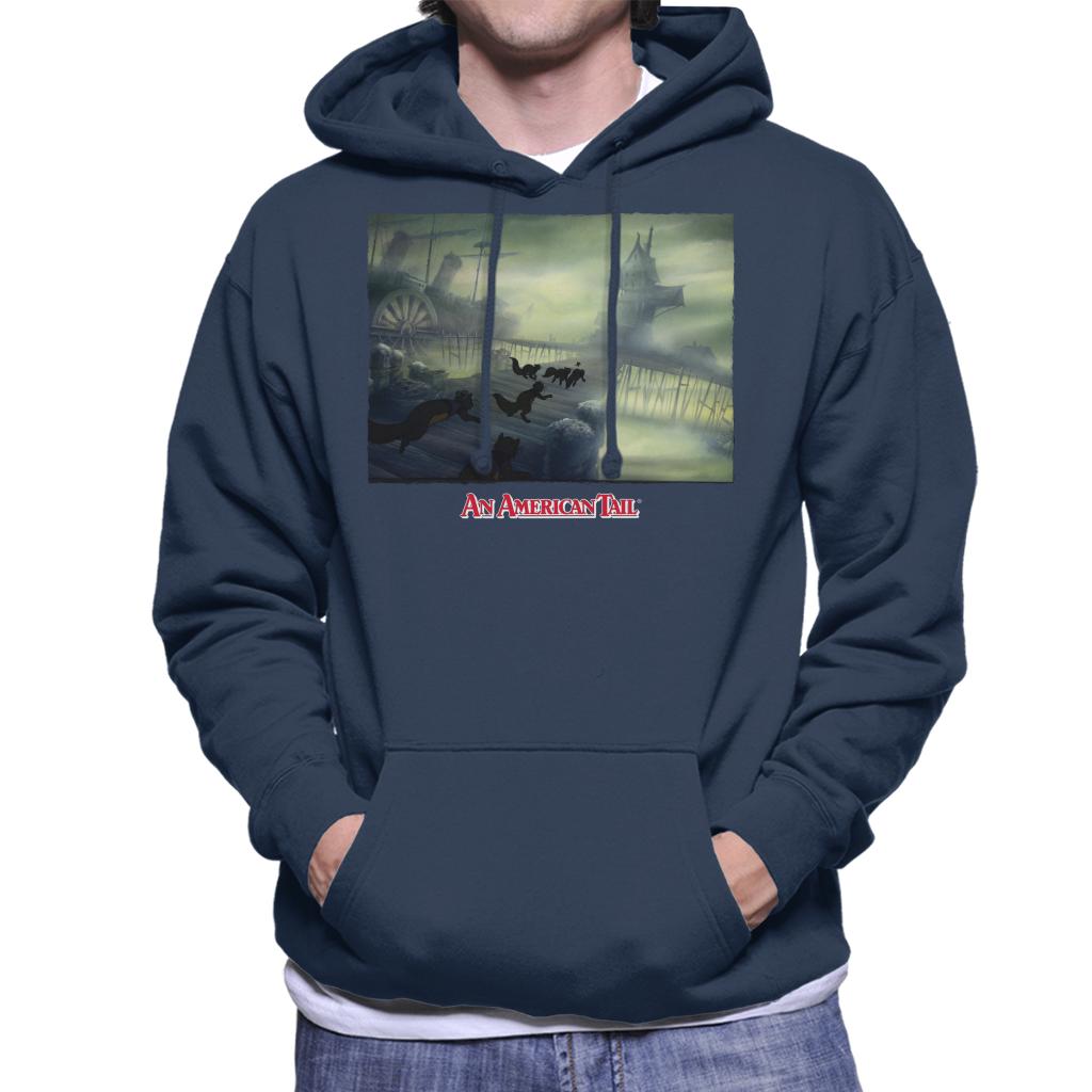 An American Tail Cats Chasing Men's Hooded Sweatshirt-ALL + EVERY