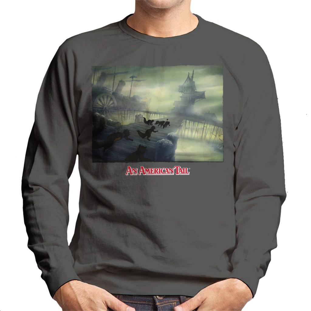 An American Tail Cats Chasing Men's Sweatshirt-ALL + EVERY