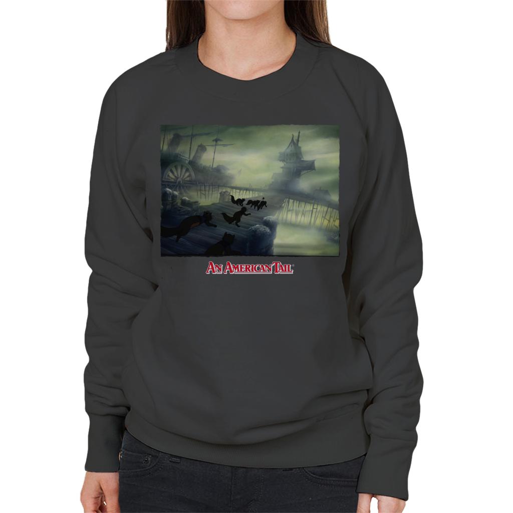 An American Tail Cats Chasing Women's Sweatshirt-ALL + EVERY