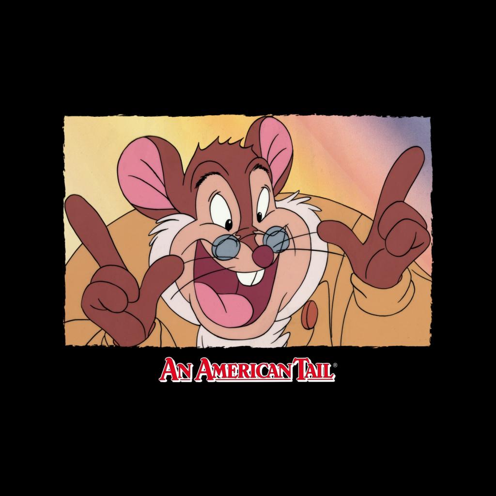 An American Tail Papa Mousekewitz Face Men's T-Shirt-ALL + EVERY