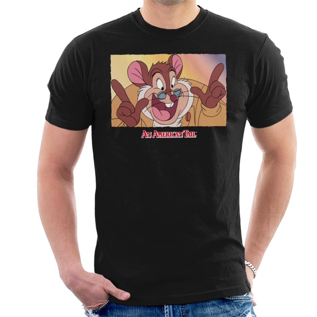 An American Tail Papa Mousekewitz Face Men's T-Shirt-ALL + EVERY