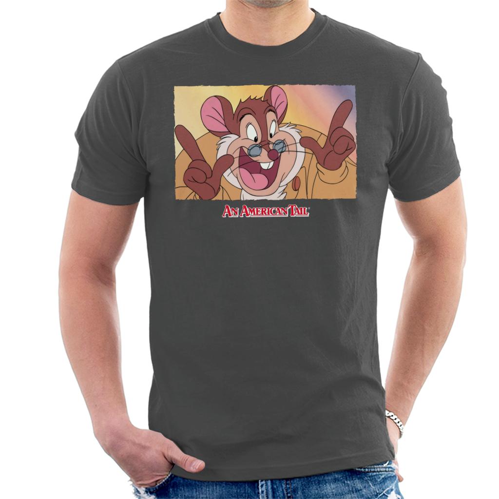 An American Tail Papa Mousekewitz Face Men's T-Shirt-ALL + EVERY