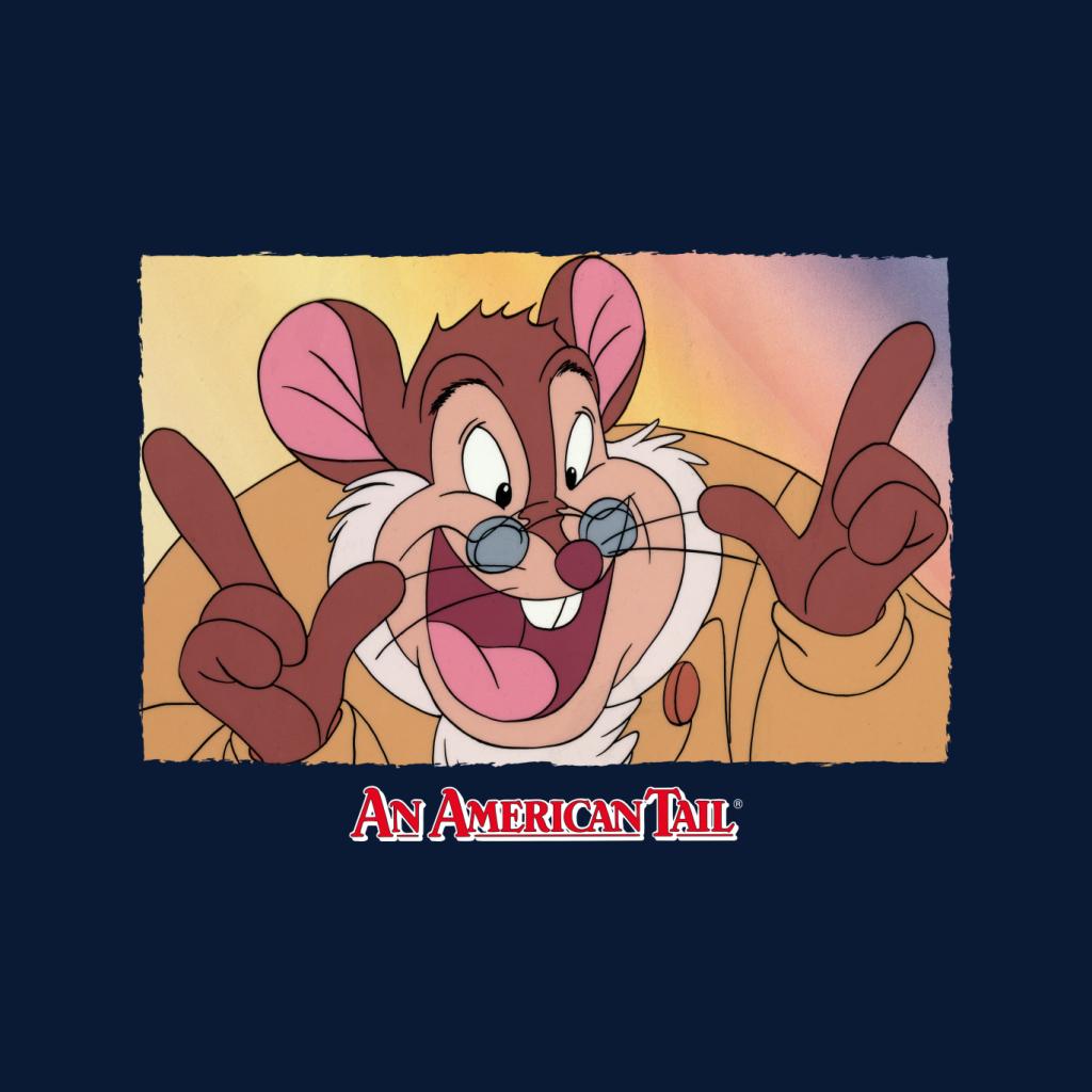 An American Tail Papa Mousekewitz Face Men's T-Shirt-ALL + EVERY