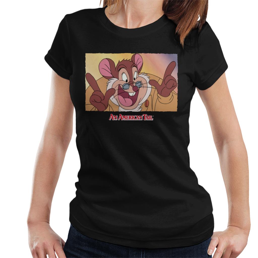 An American Tail Papa Mousekewitz Face Women's T-Shirt-ALL + EVERY