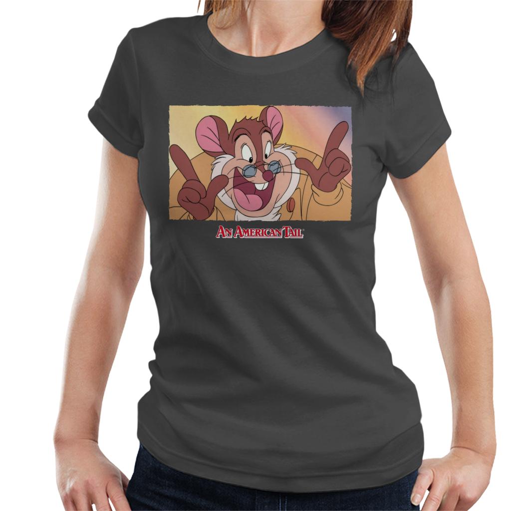 An American Tail Papa Mousekewitz Face Women's T-Shirt-ALL + EVERY