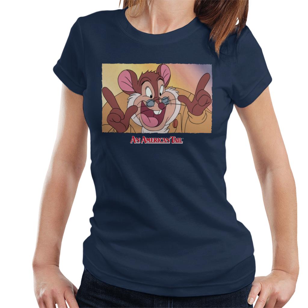 An American Tail Papa Mousekewitz Face Women's T-Shirt-ALL + EVERY