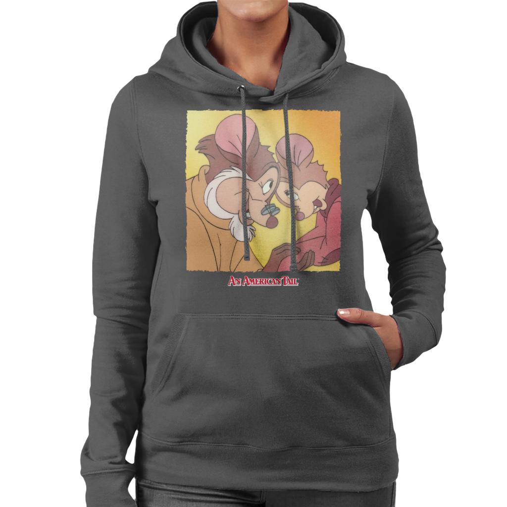 An American Tail Fieval And Papa Mousekewitz Women's Hooded Sweatshirt-ALL + EVERY