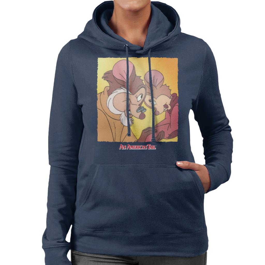 An American Tail Fieval And Papa Mousekewitz Women's Hooded Sweatshirt-ALL + EVERY