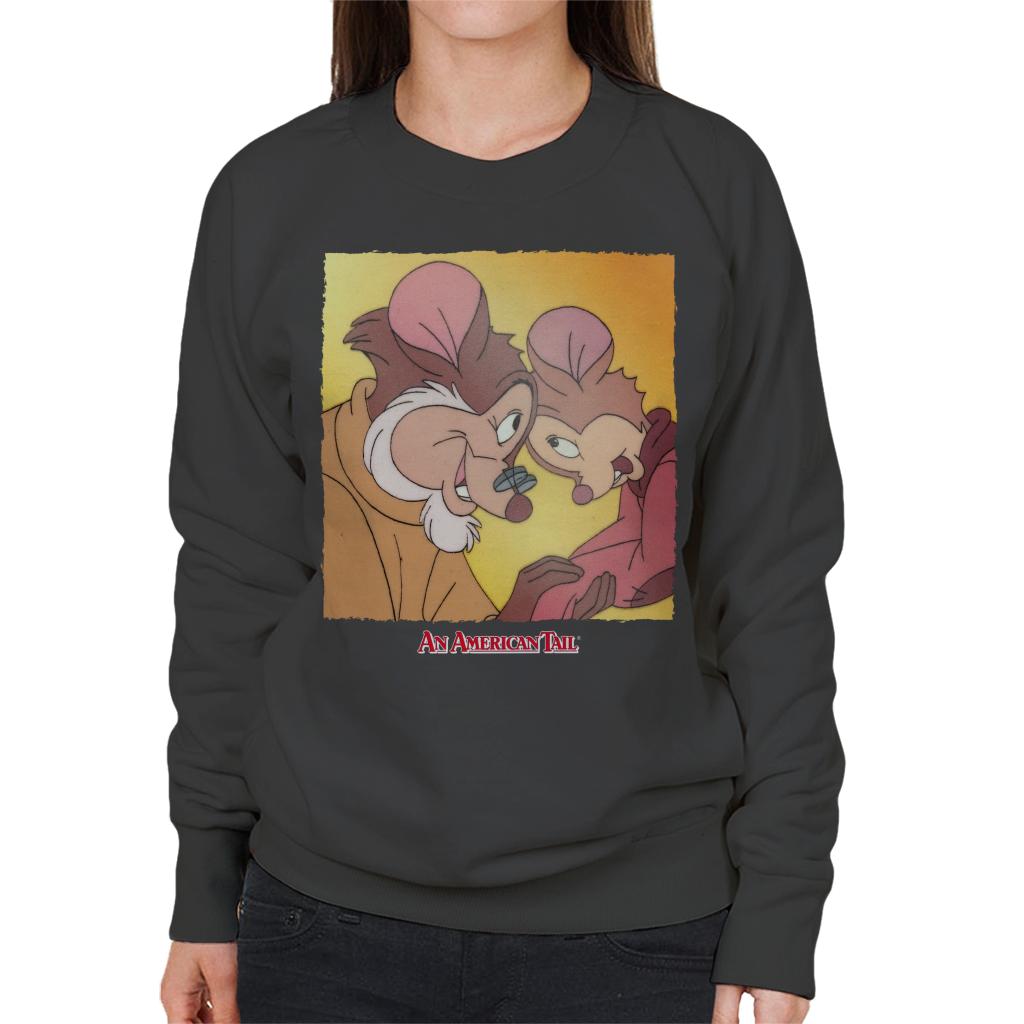 An American Tail Fieval And Papa Mousekewitz Women's Sweatshirt-ALL + EVERY