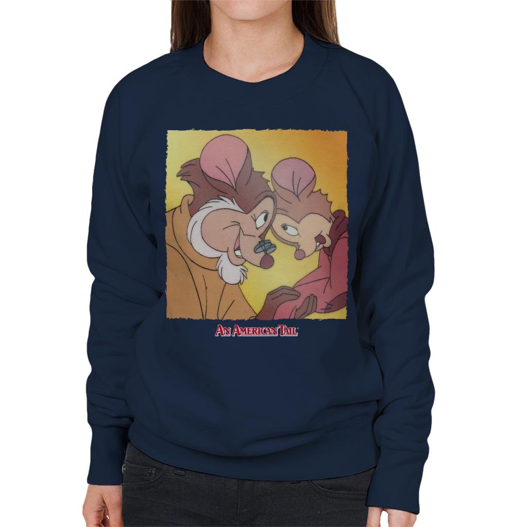 An American Tail Fieval And Papa Mousekewitz Women's Sweatshirt-ALL + EVERY