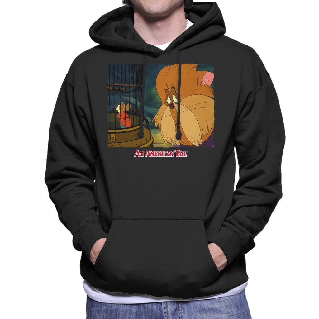 An American Tail Fieval In A Cage And Tiger Men's Hooded Sweatshirt-ALL + EVERY