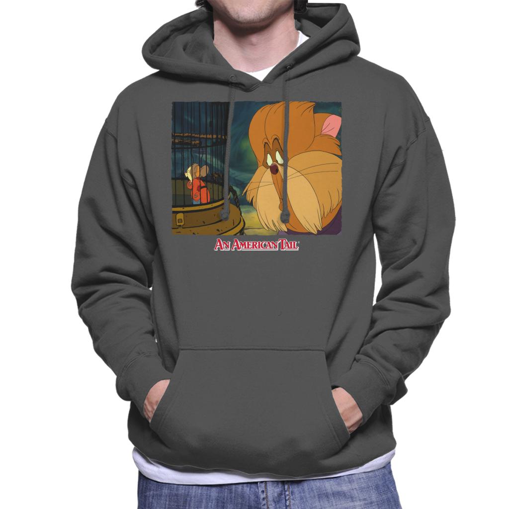 An American Tail Fieval In A Cage And Tiger Men's Hooded Sweatshirt-ALL + EVERY