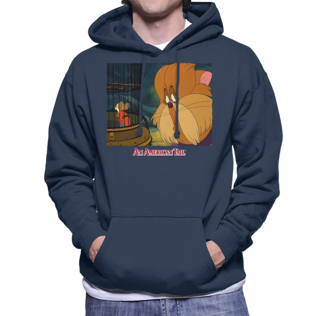 An American Tail Fieval In A Cage And Tiger Men's Hooded Sweatshirt-ALL + EVERY