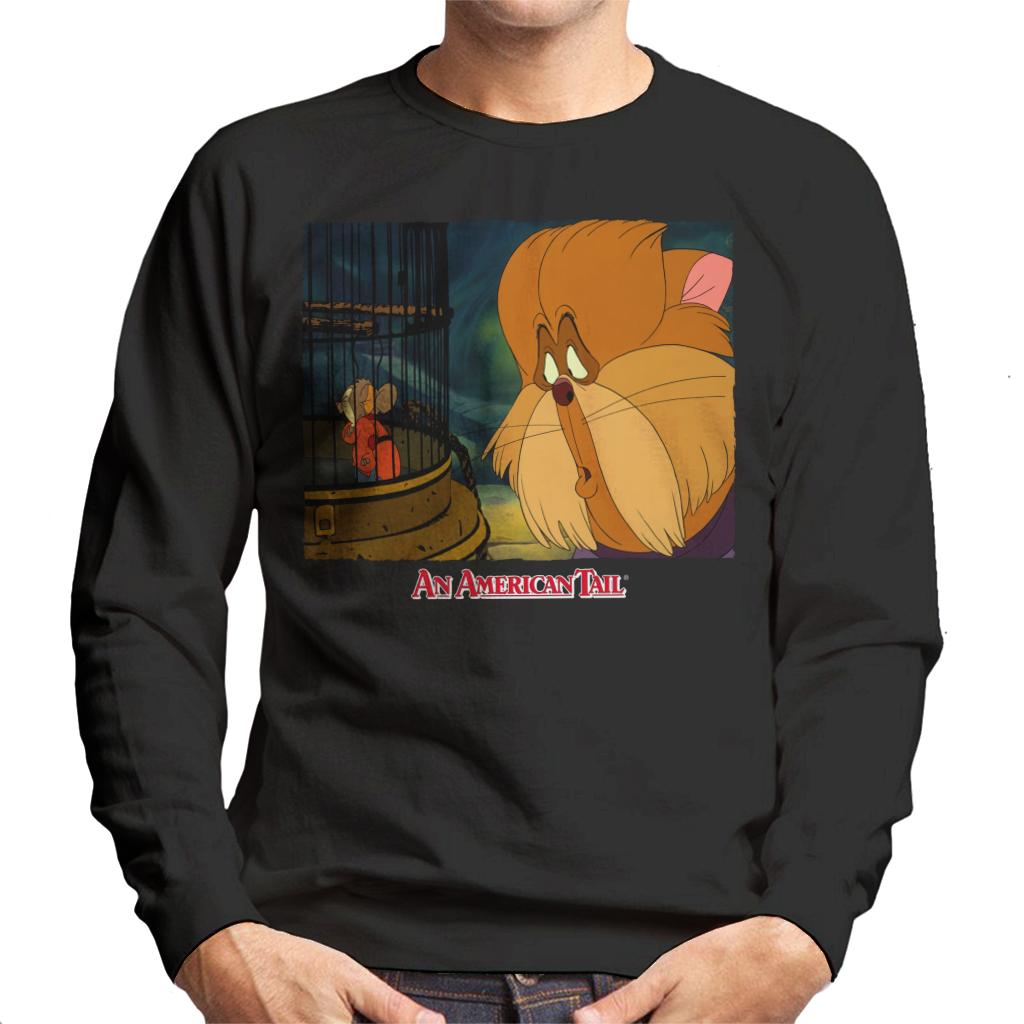 An American Tail Fieval In A Cage And Tiger Men's Sweatshirt-ALL + EVERY