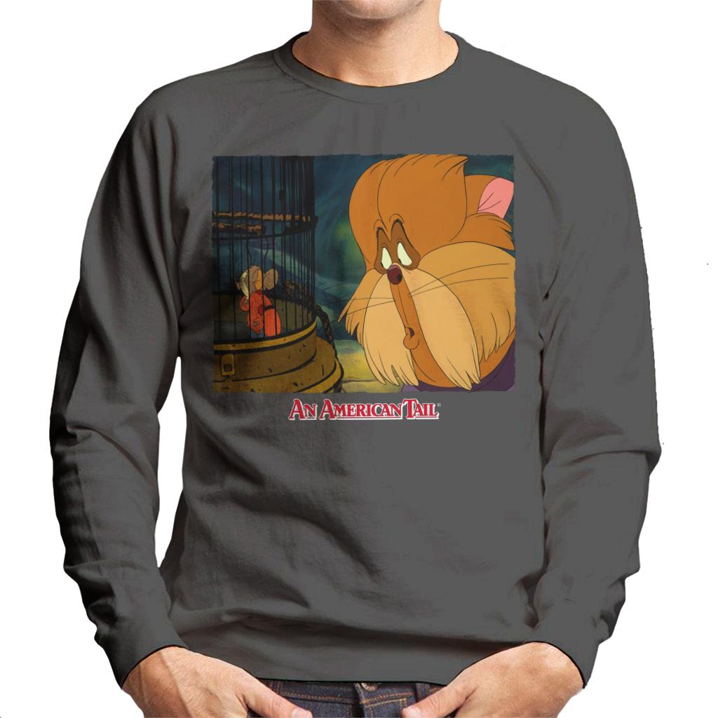 An American Tail Fieval In A Cage And Tiger Men's Sweatshirt-ALL + EVERY