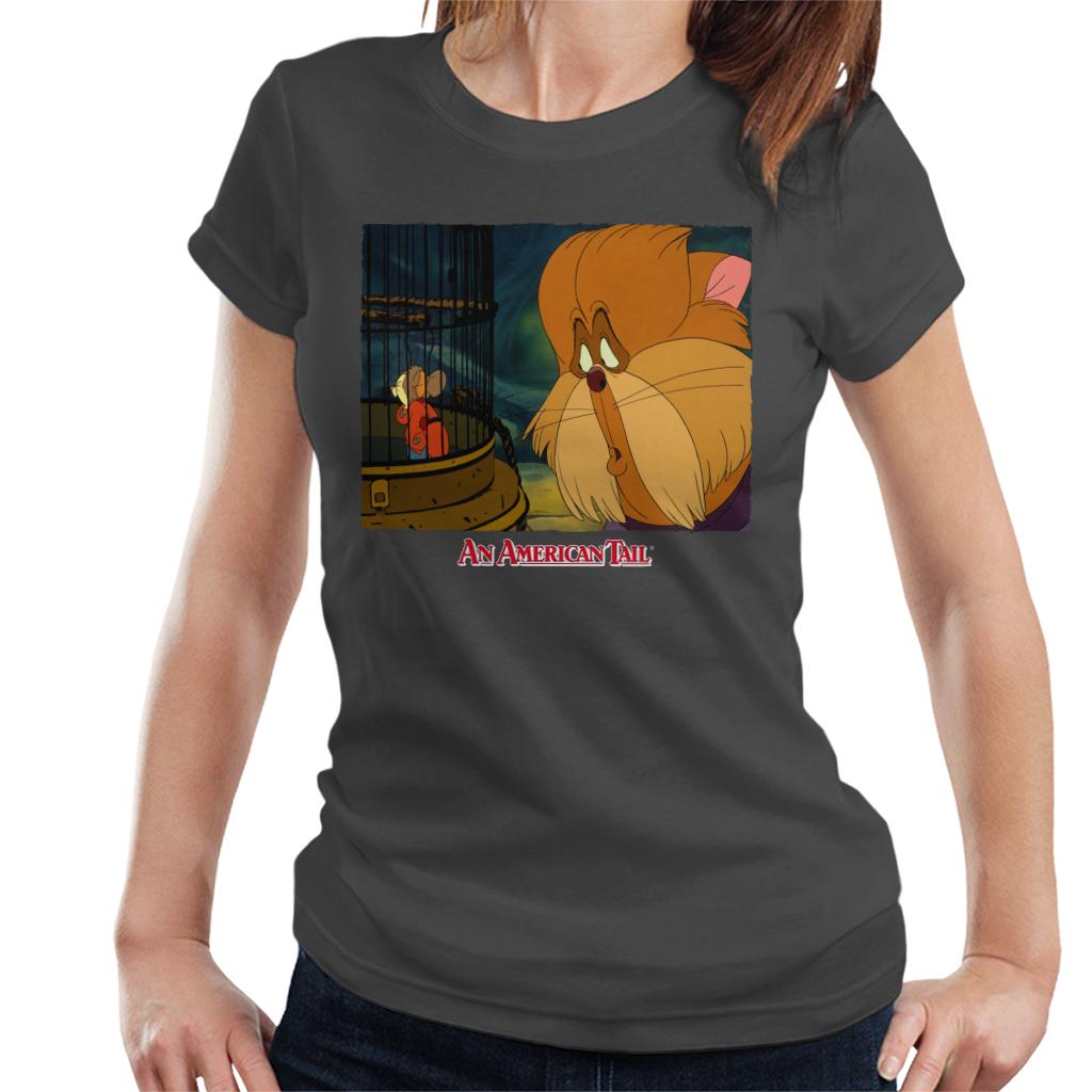 An American Tail Fieval In A Cage And Tiger Women's T-Shirt-ALL + EVERY