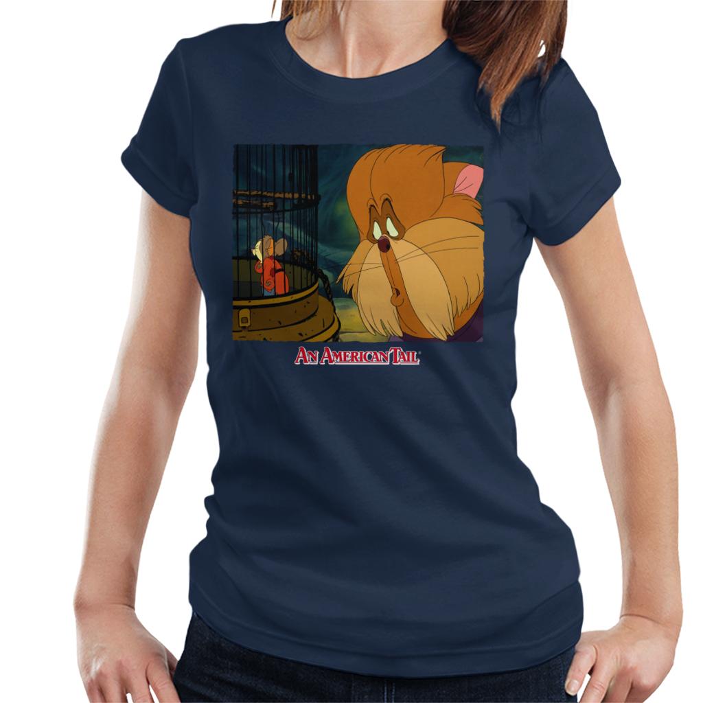 An American Tail Fieval In A Cage And Tiger Women's T-Shirt-ALL + EVERY