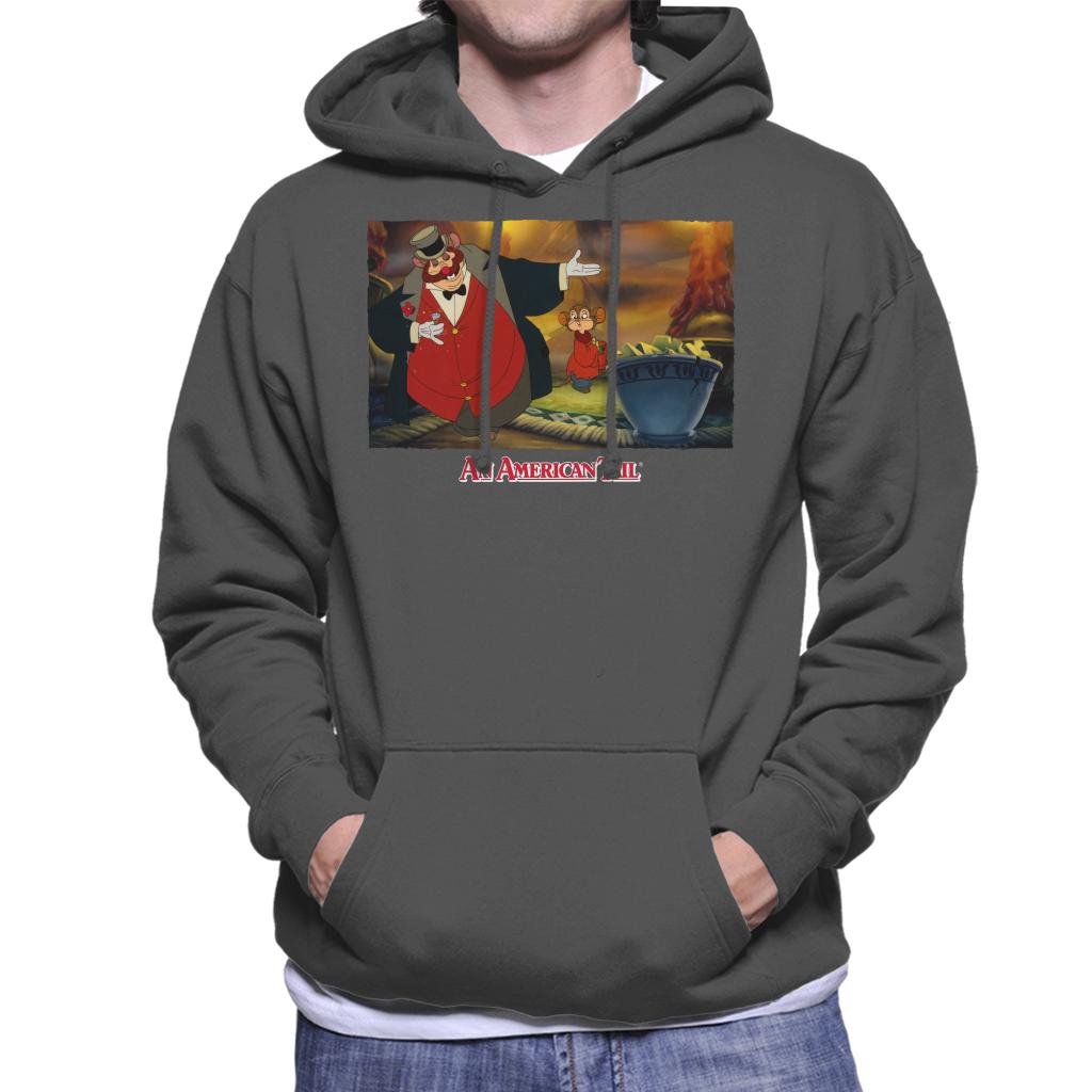 An American Tail Honest John And Fieval Eating Cheese Men's Hooded Sweatshirt-ALL + EVERY