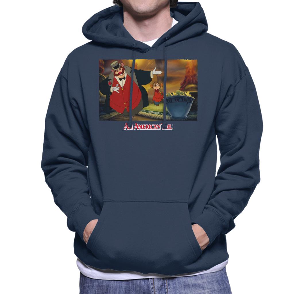 An American Tail Honest John And Fieval Eating Cheese Men's Hooded Sweatshirt-ALL + EVERY