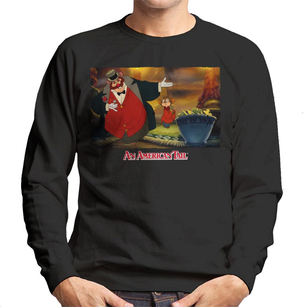 An American Tail Honest John And Fieval Eating Cheese Men's Sweatshirt-ALL + EVERY