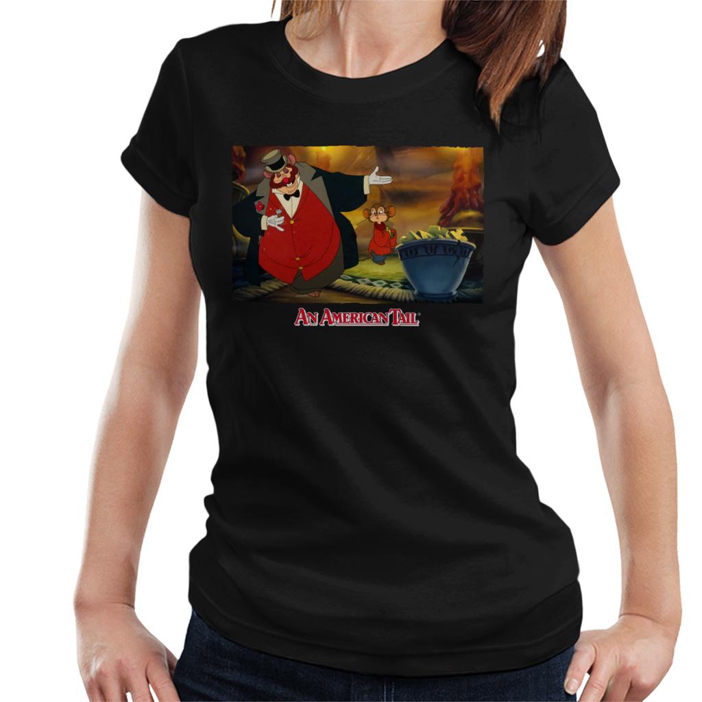 An American Tail Honest John And Fieval Eating Cheese Women's T-Shirt-ALL + EVERY