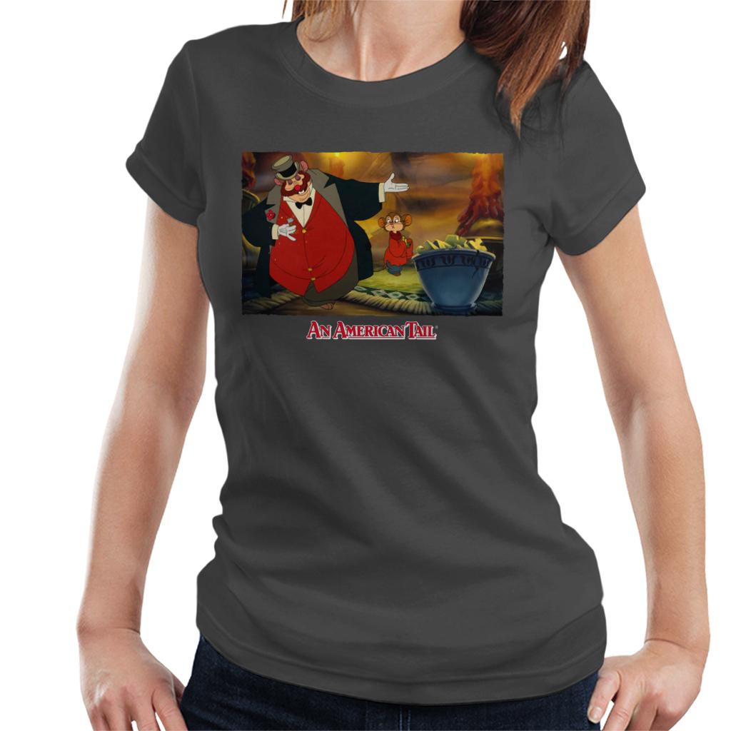 An American Tail Honest John And Fieval Eating Cheese Women's T-Shirt-ALL + EVERY