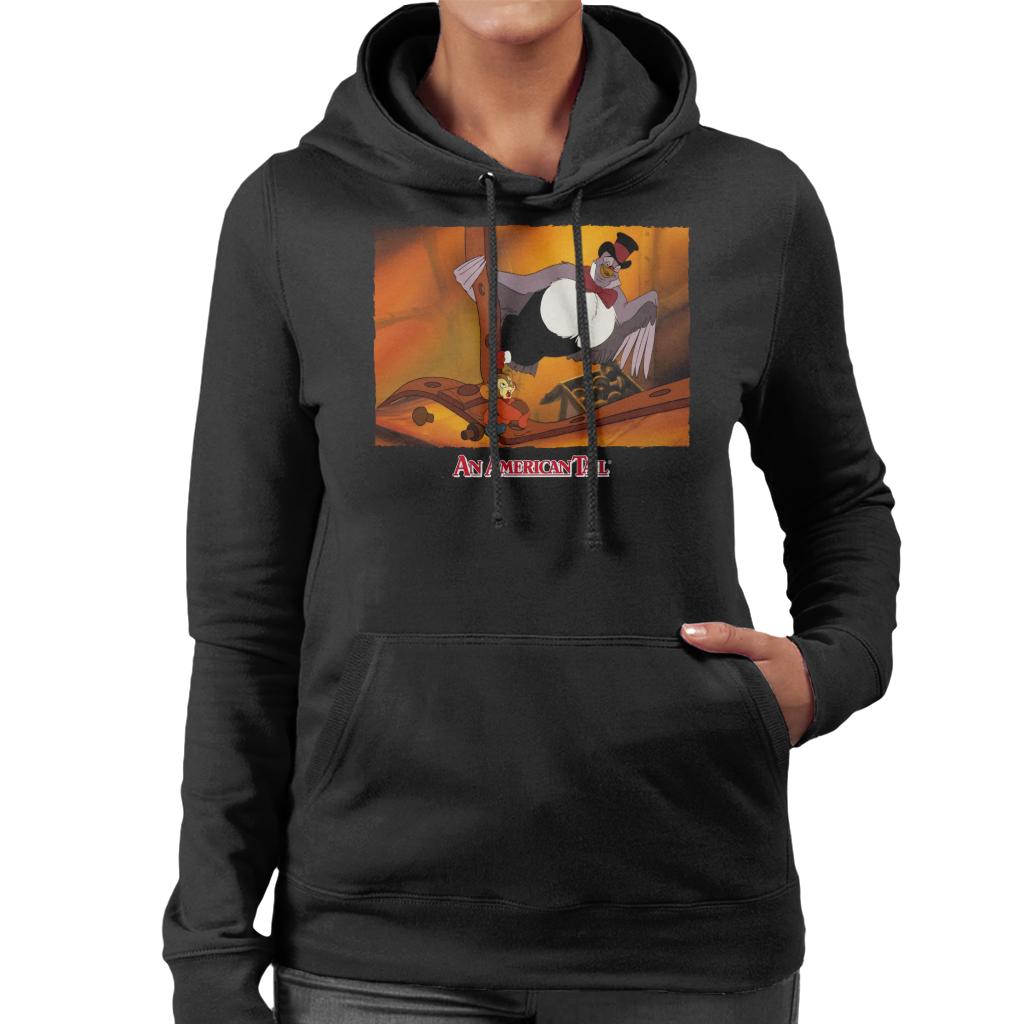 An American Tail Fieval And Henri Le Pigeon Women's Hooded Sweatshirt-ALL + EVERY