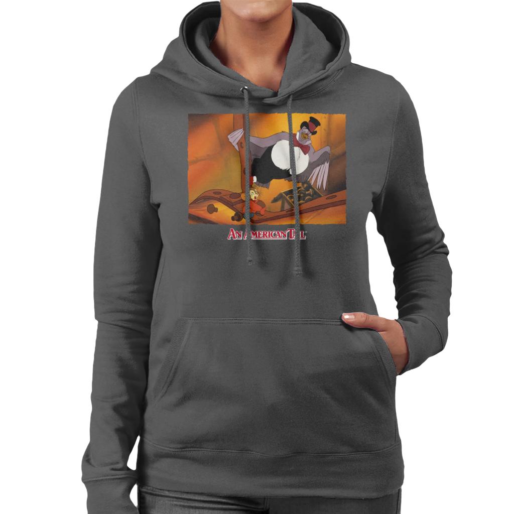 An American Tail Fieval And Henri Le Pigeon Women's Hooded Sweatshirt-ALL + EVERY