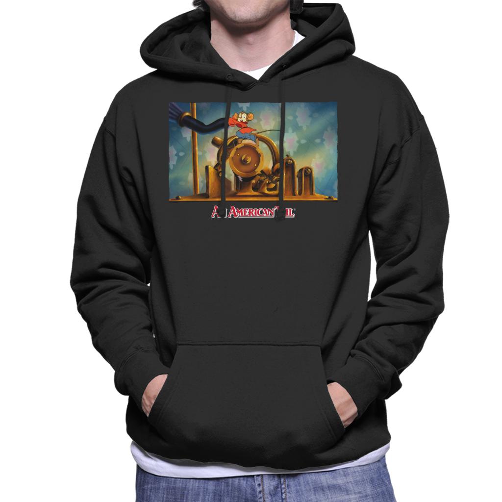 An American Tail Fievel Mousekewitz Running Men's Hooded Sweatshirt-ALL + EVERY