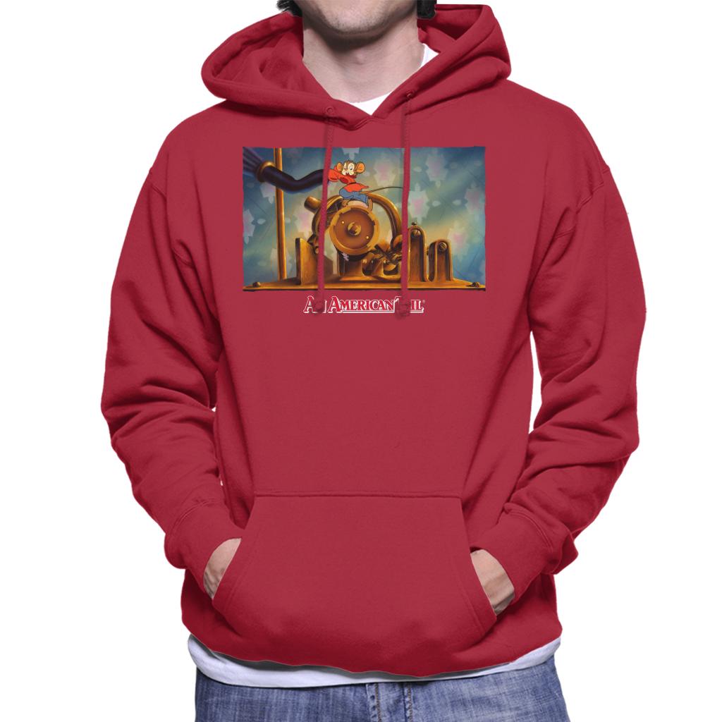 An American Tail Fievel Mousekewitz Running Men's Hooded Sweatshirt-ALL + EVERY