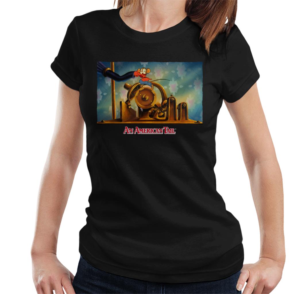 An American Tail Fievel Mousekewitz Running Women's T-Shirt-ALL + EVERY