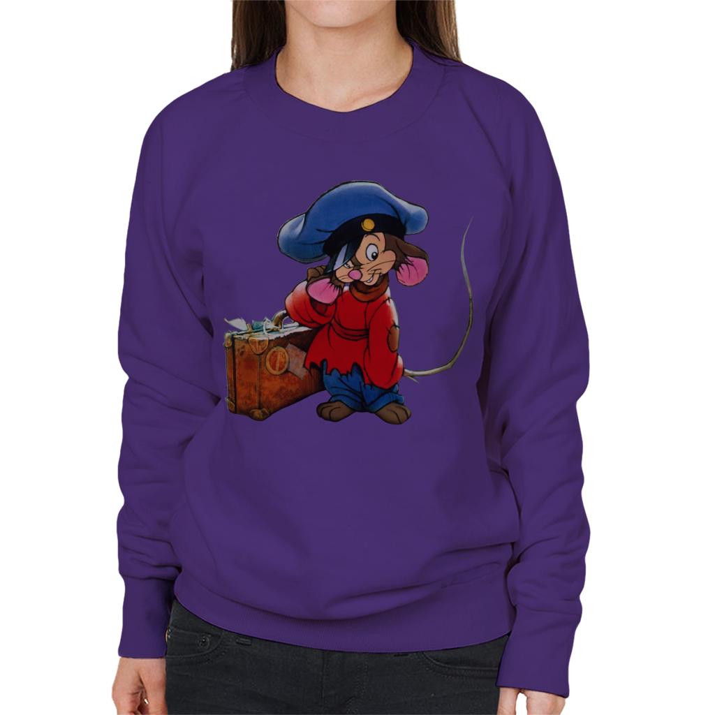 An American Tail Fievel Mousekewitz And Suitcase Women's Sweatshirt-ALL + EVERY