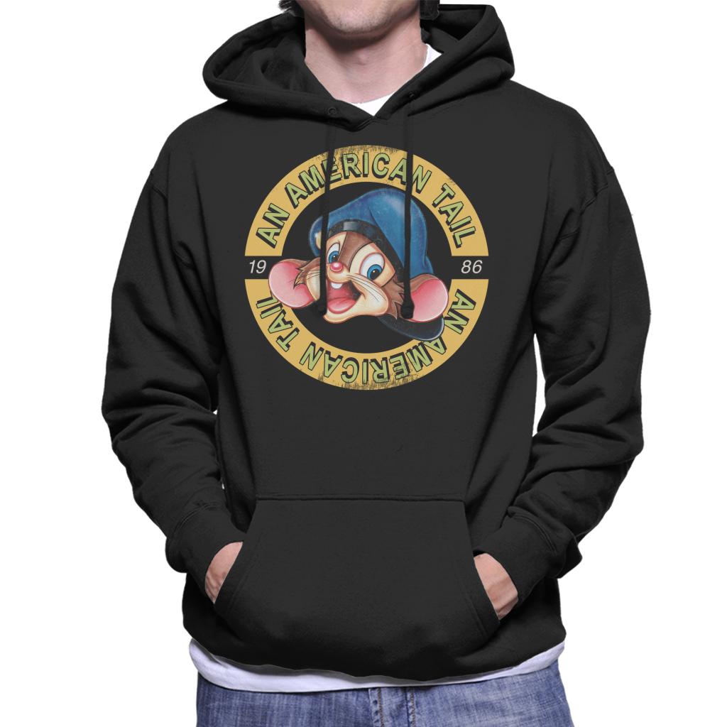 An American Tail 1986 Fievel Mousekewitz Character Head Men's Hooded Sweatshirt-ALL + EVERY