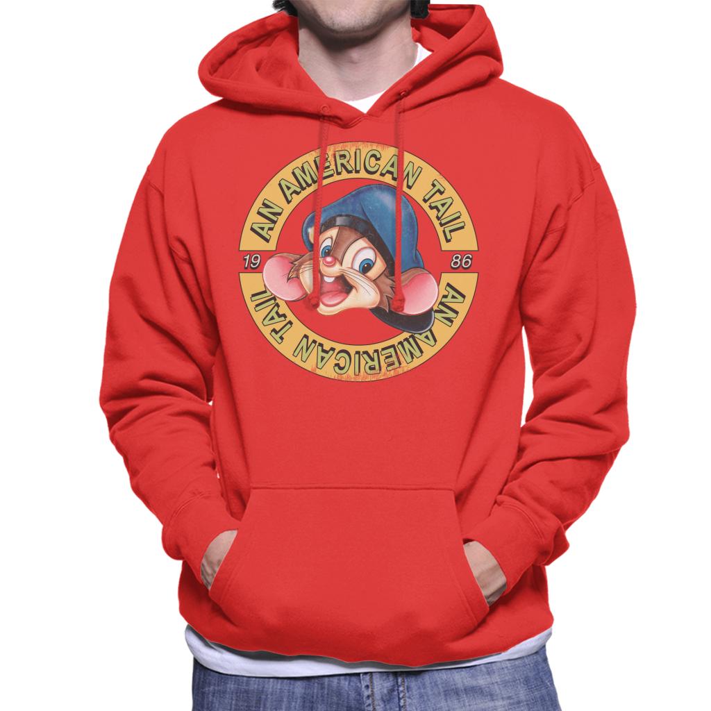 An American Tail 1986 Fievel Mousekewitz Character Head Men's Hooded Sweatshirt-ALL + EVERY