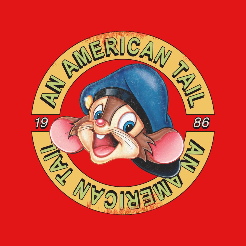 An American Tail 1986 Fievel Mousekewitz Character Head Men's T-Shirt-ALL + EVERY