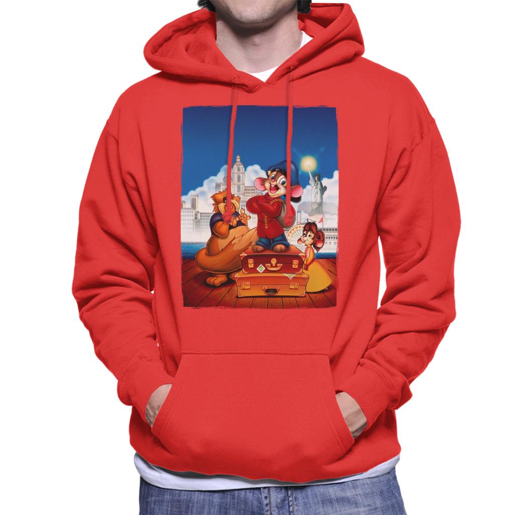 An American Tail Fievel Tanya And Tiger Men's Hooded Sweatshirt-ALL + EVERY