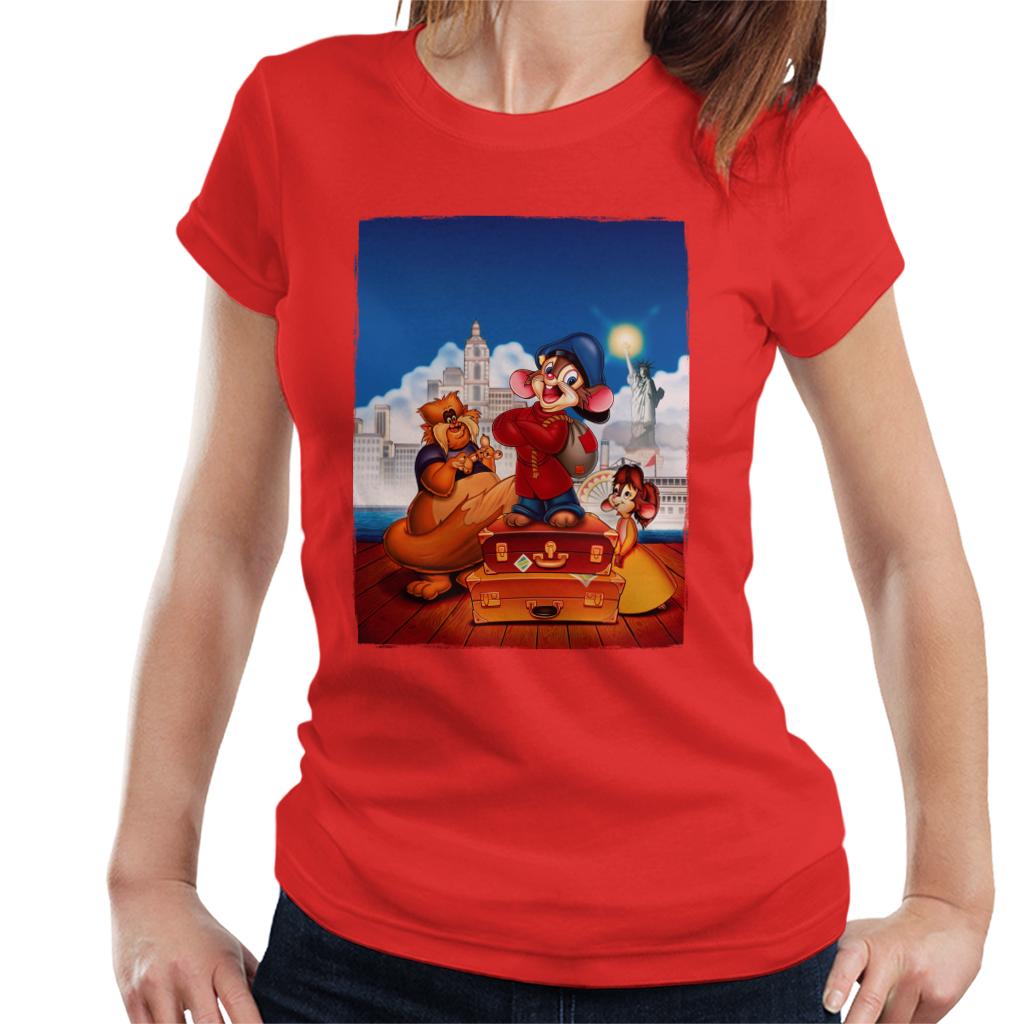 An American Tail Fievel Tanya And Tiger Women's T-Shirt-ALL + EVERY