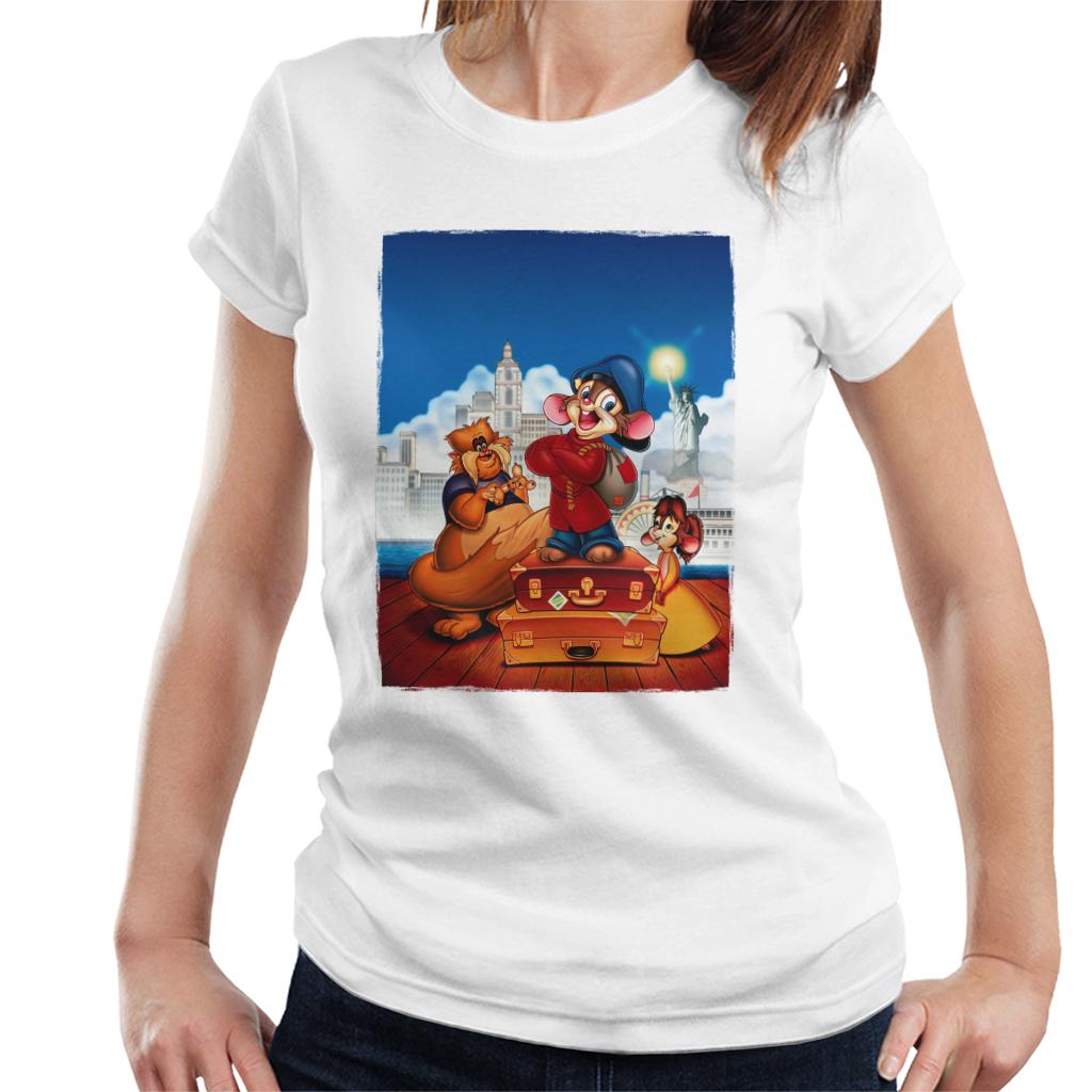 An American Tail Fievel Tanya And Tiger Women's T-Shirt-ALL + EVERY