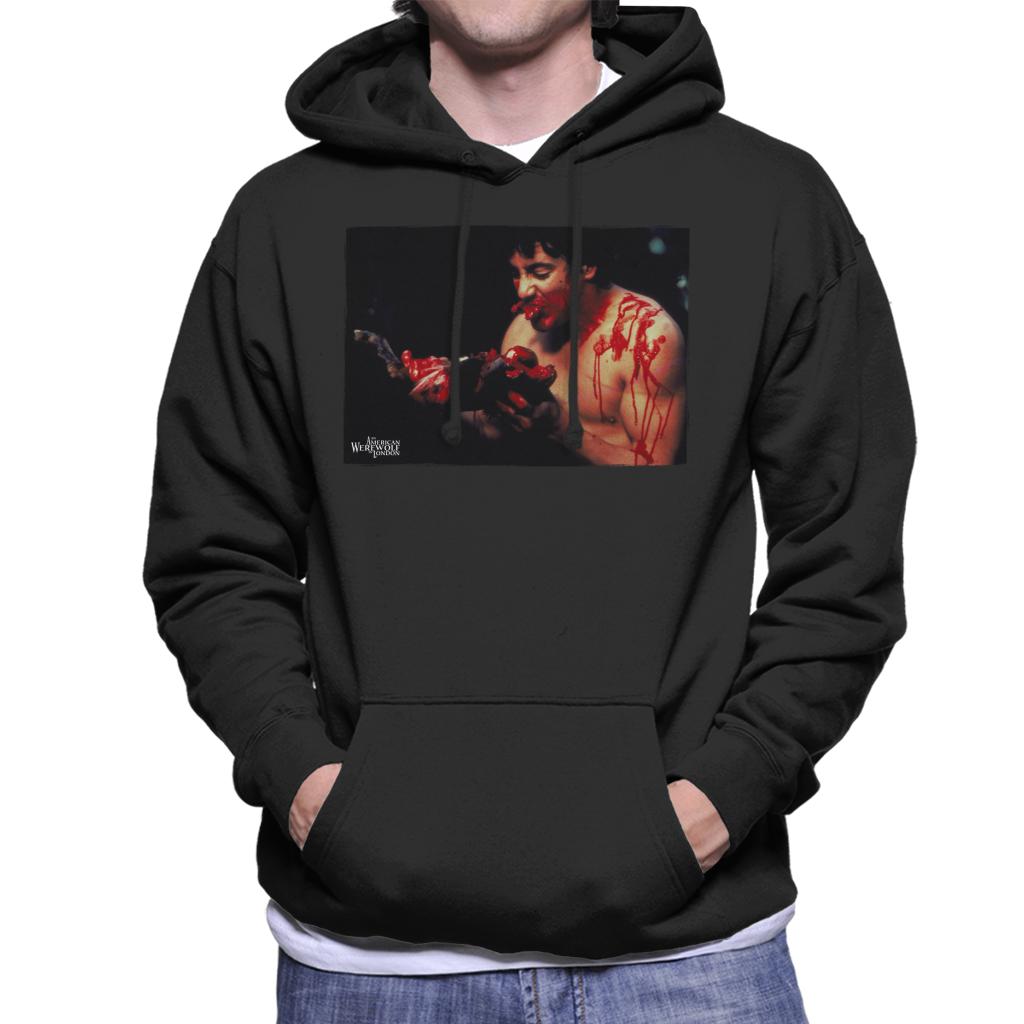 An American Werewolf In London David Kessler Eating Men's Hooded Sweatshirt-ALL + EVERY