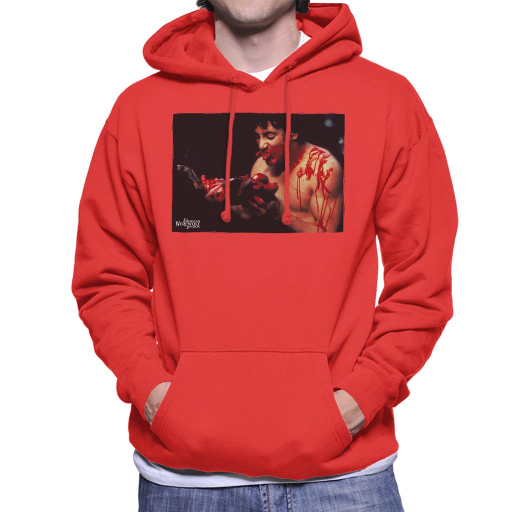 An American Werewolf In London David Kessler Eating Men's Hooded Sweatshirt-ALL + EVERY