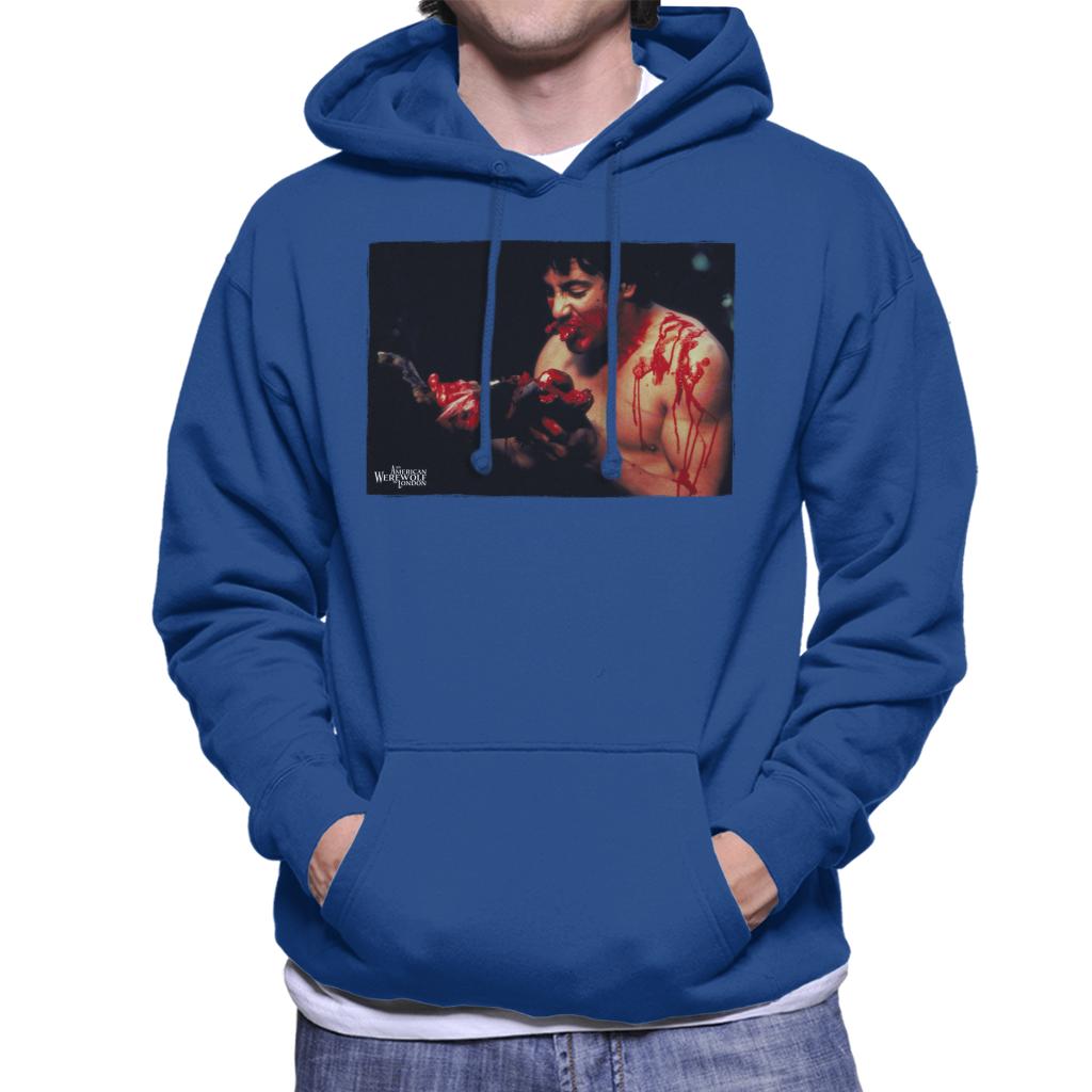 An American Werewolf In London David Kessler Eating Men's Hooded Sweatshirt-ALL + EVERY